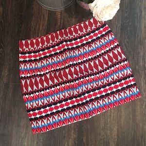 J. Crew Geometric Mini Skirt